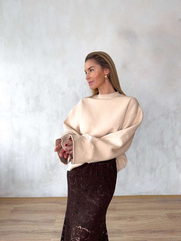 Wang oversize pulóver prémium