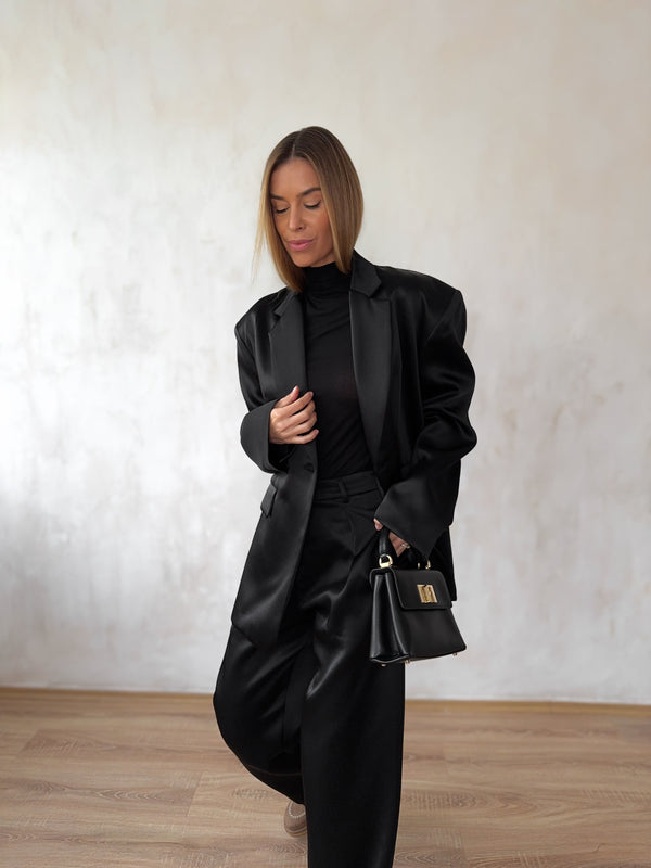 Nero blézer prémium