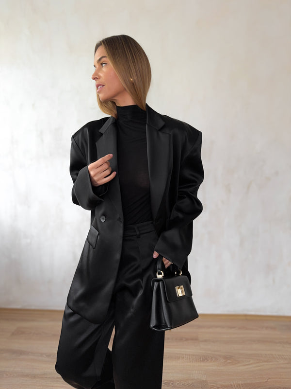 Nero blézer prémium