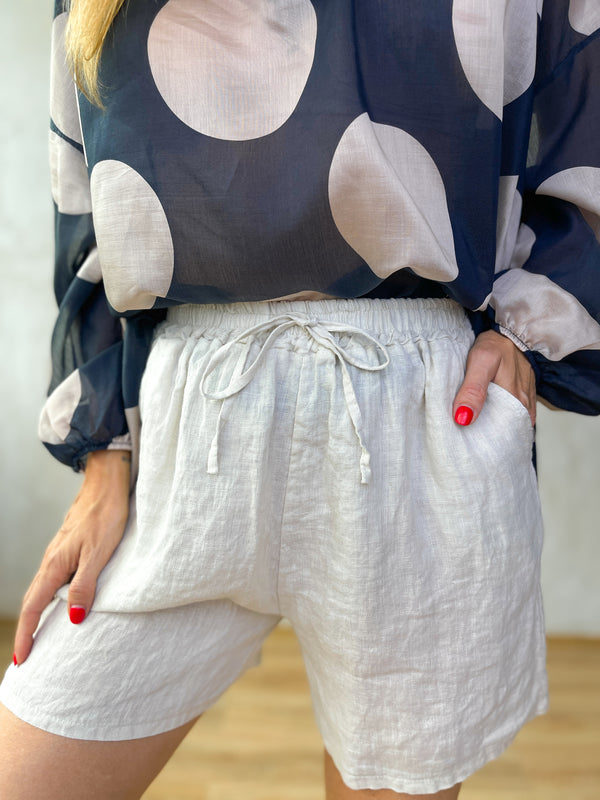 Lino lenvászon short