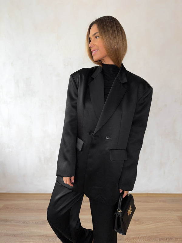 Nero blézer prémium