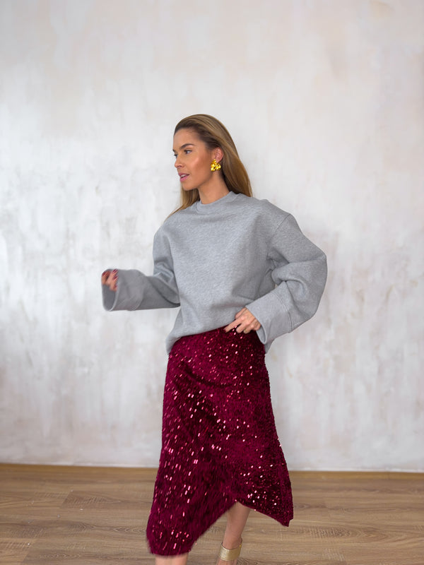 Wang oversize pulóver prémium