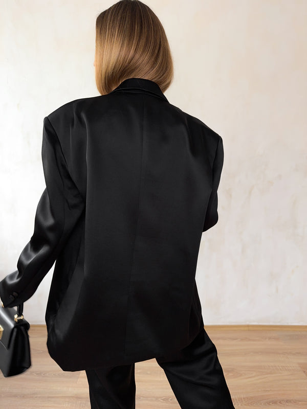 Nero blézer prémium