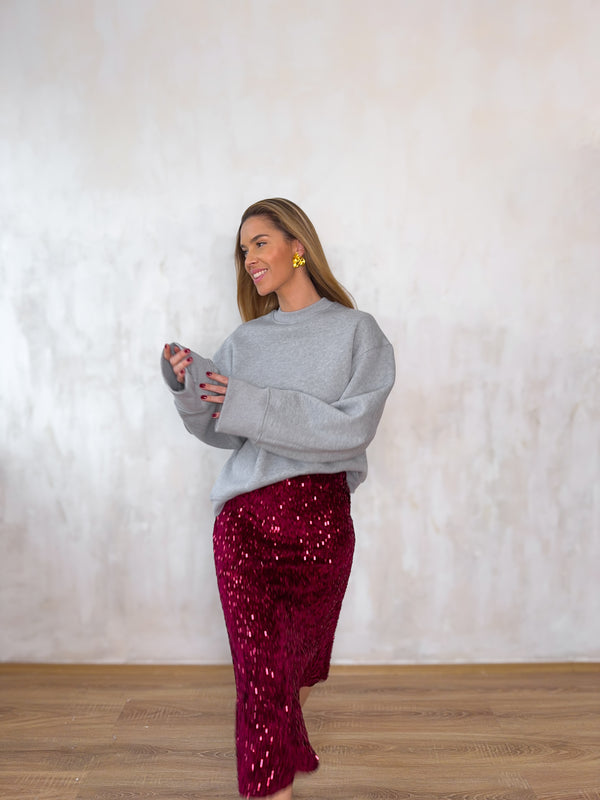 Wang oversize pulóver prémium