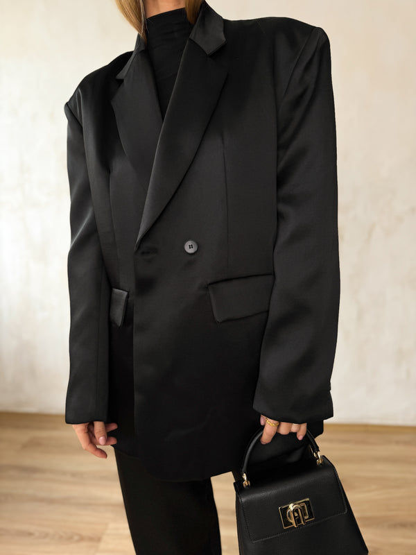 Nero blézer prémium