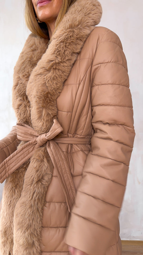 North Pole bőrhatású kabát