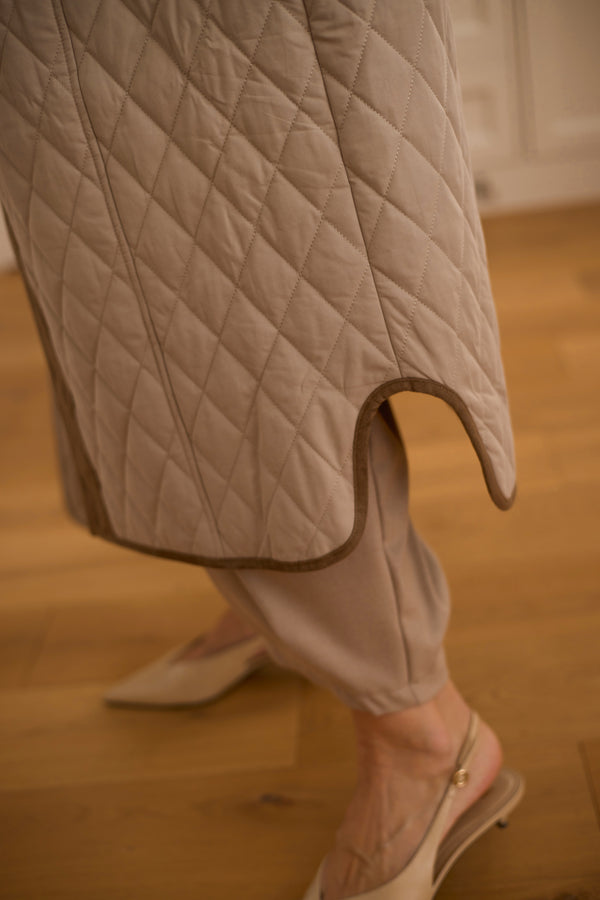Anine prémium oversize steppelt kabát sállal