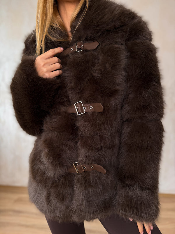 Crisp műszőrme kabát