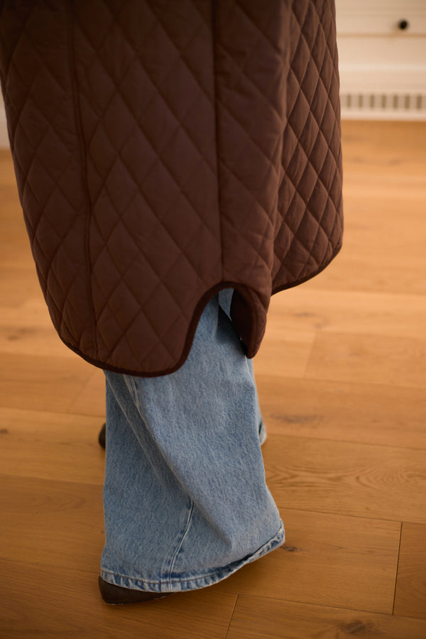 Anine prémium oversize steppelt kabát sállal