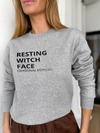 Resting witch face - DSGN környakú pulóver