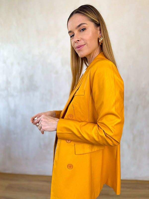 Aperol Bőrhatású Blézer Prémium