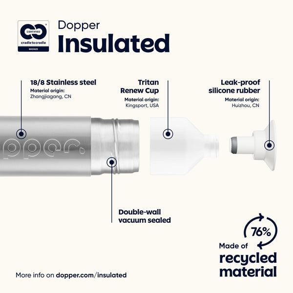DOPPER termosz 350 ml Silver