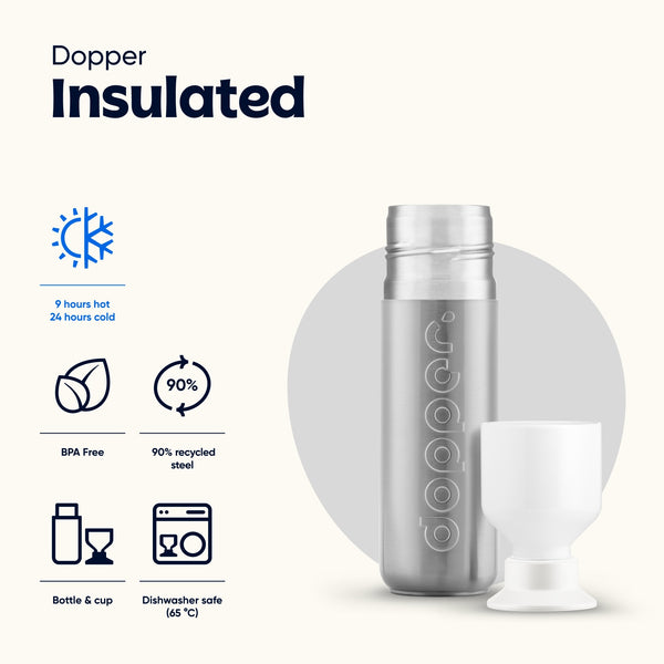 DOPPER termosz 350 ml Silver
