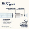 DOPPER Original műanyag kulacs 450 ml Pure White