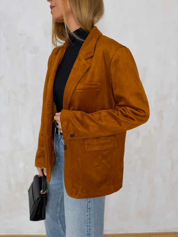 Cognac blézer prémium