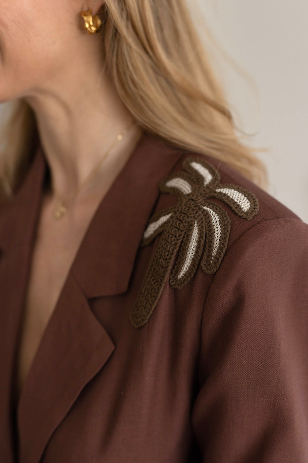 Palm Beach hímzett blézer prémium