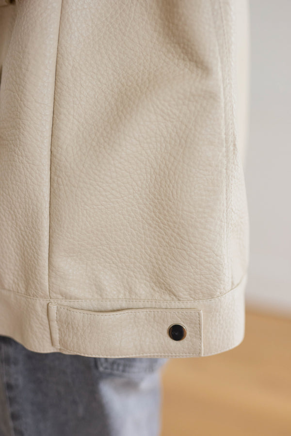 Cream bőrhatású mellény